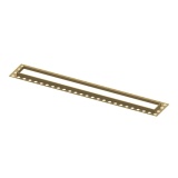 Product cut out image of the Abacus Elements Linear 600mm Brushed Brass Waste Finishing Trim